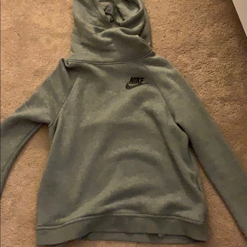 nike dark grey hoodie